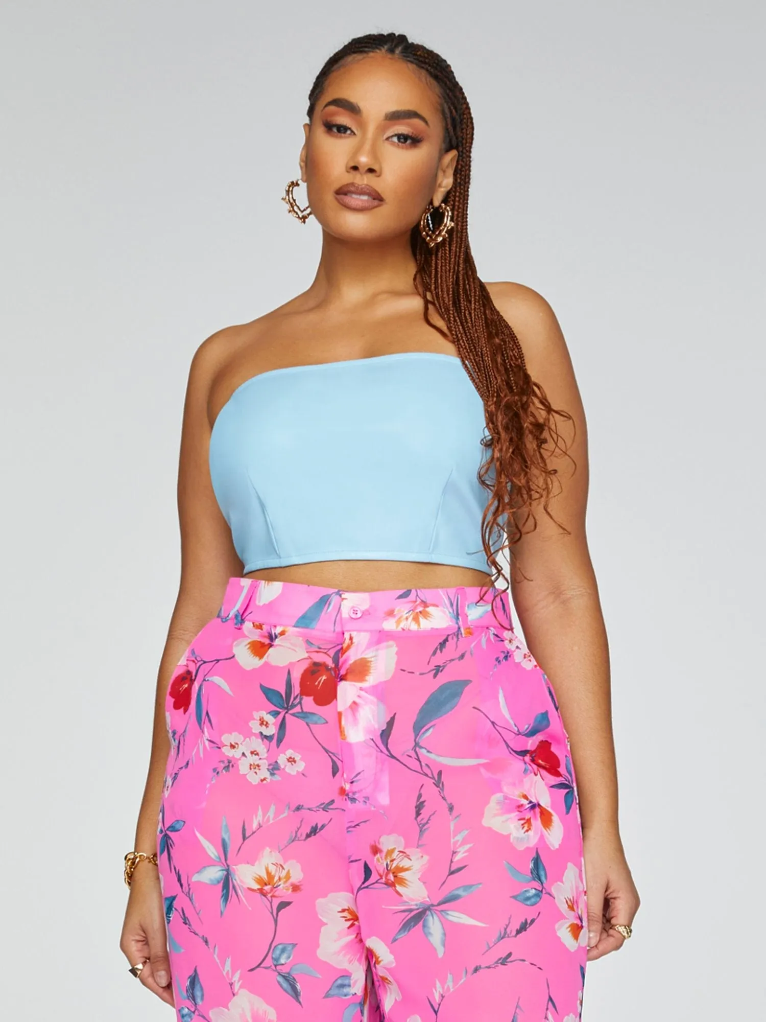Fashion To Figure - Lori Faux Leather Bandeau Top